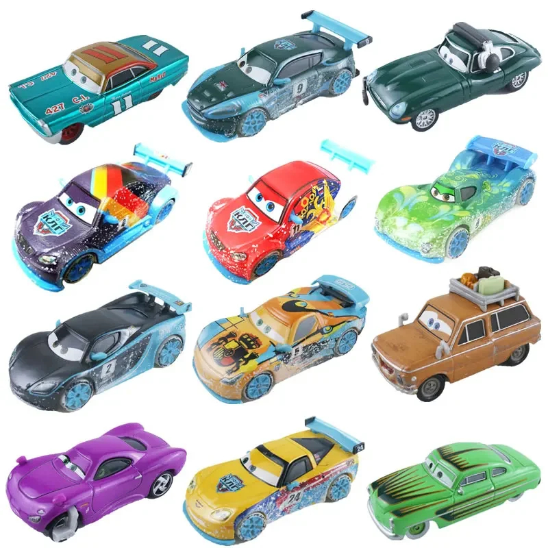 NM59056 Disney Pixar Cars Snowflake Edition Longge Rally Cars Holley Alloy Die-Casting Toys Cars Model Kids Toys Christmas Gift