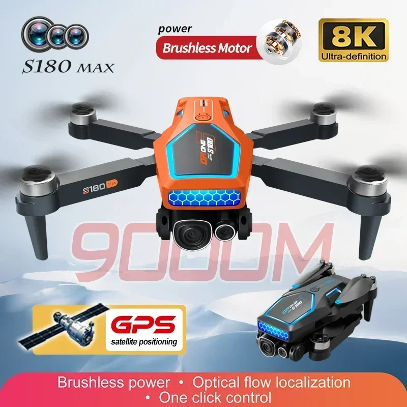 NM59072 GPS Drone 5G Wi-Fi 8K HD Dual ESC Camera Optical Flow 360 Deg Obstacle Avoidance Brushless Motor RC Foldable Quadcopter Toys