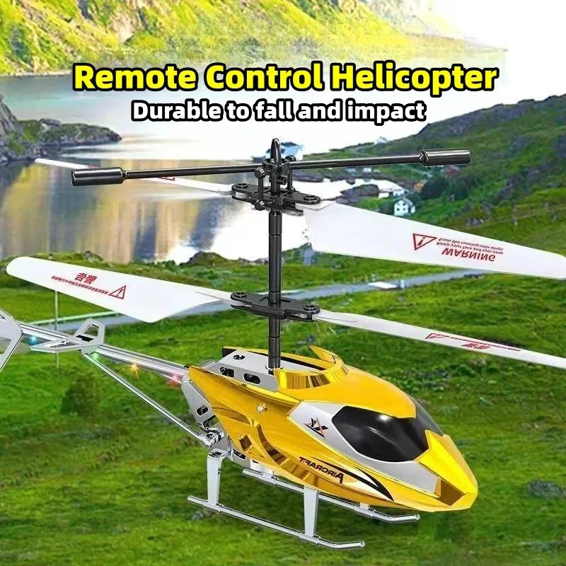 NM59241 RC Helicopter with Light Fall Resistant XK913 Remote Control Helicopter Plane Aircraft Flying Kids Toys for Boys Gifts - Multi Color