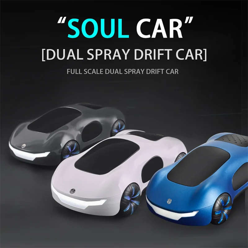 NM59243 Sci-Fi RC Car 2.4G Watch Control 360 deg Stunt Drift LED Lights Music Spray Off-Road RC Dragster Electric Toy Gift for Kids