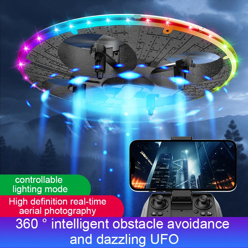 NM59617 Drone UFO Obstacle Avoidance FPV Professional HD Aerial Camera Real-Time Transmission Helicopter Kids RC Toy Gift