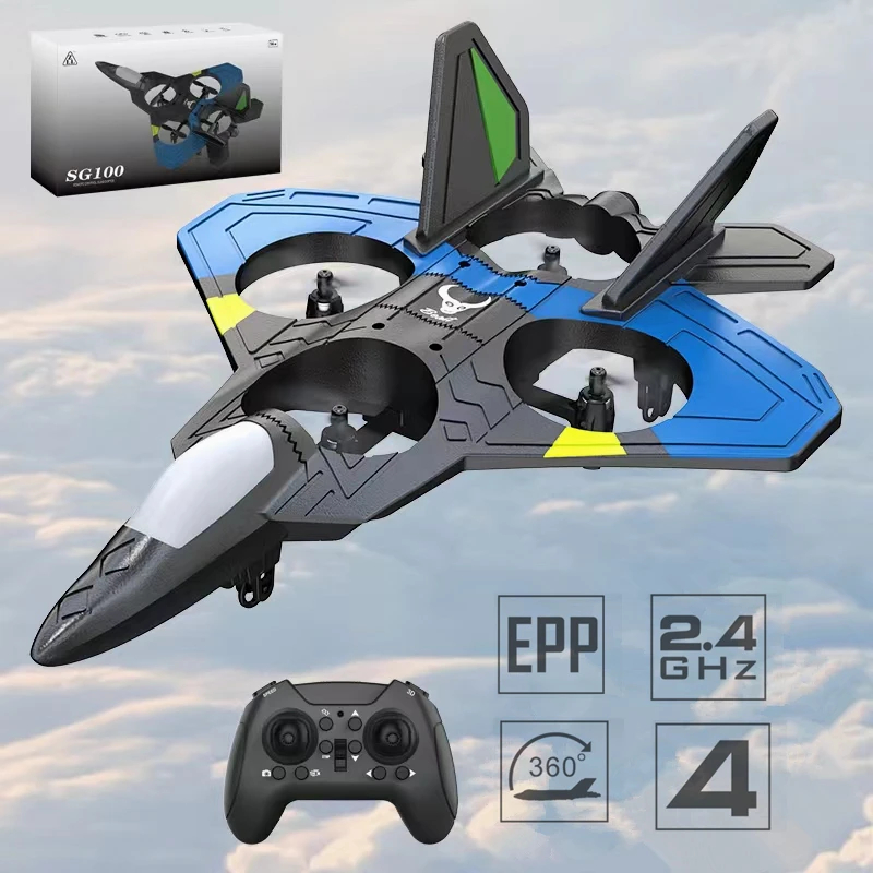 NM59739 SG100 Pro Fighter Remote Control Airplane Anti-Collision Glider Aircraft EPP Foam RC Toys 4Channels Fighter Plane