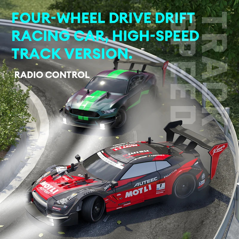 NM59481 2.4G RC Cars 4WD RC Drift Car Toy Remote Control GTR Model Soft Shell RC Racing Car Toys for Boys Birthday Gift