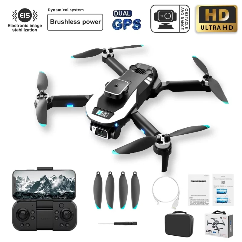 NM59540 S150 Drone HD Dual Camera Professional Aerial Photography Obstacle Avoidance Brushless Helicopter RC Quadcopter Toy Gifts
