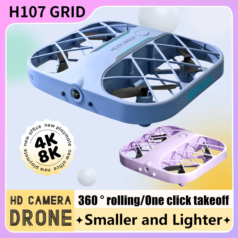 NM59640 Mini Grid Drone 360 deg Obstacle Avoidance 8K HD Camera Brushless Motor GPS Return Polychrome Quadcopter Drone RC Toys -  UNO1RC