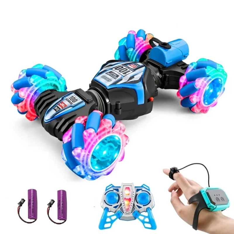 NM59747 Remote Control Car RC Gesture Sensing Stunt Car Drift Spray High Speed 360 deg Off Road Cars for Kids Boys Girls Gifts Auto Toy