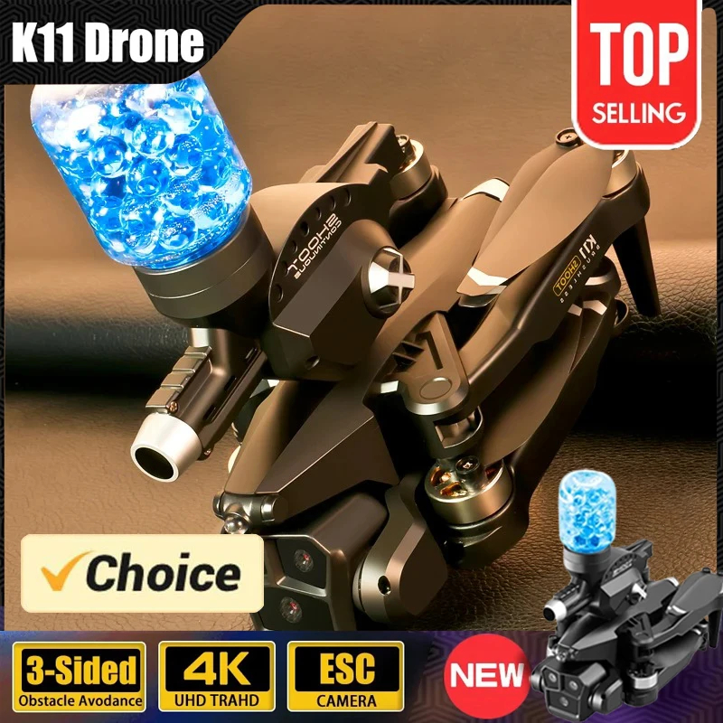 NM60004 Max Mini Professional Drone 4K Three Camera Folding Obstacle Avoidance Quadcopter Water Bombs Optical Flow GPS Toy Gift