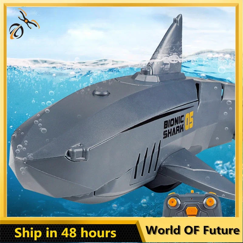 NM60016 Whale Shark Toy Robots Remote Control Animals Marine Life Tub Pool Electric Fish Children Bath Toys for Kids Boys Submarine