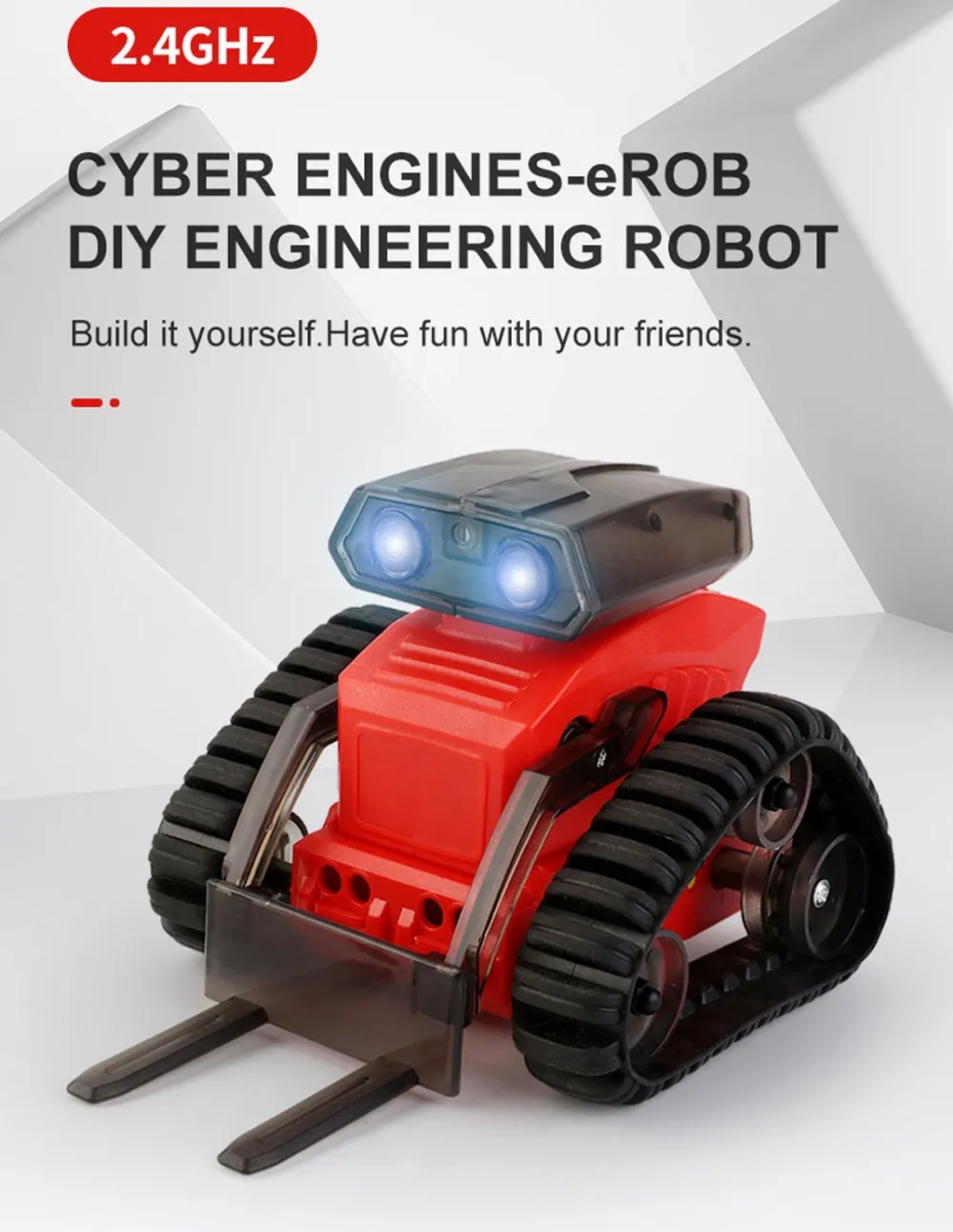 NM60034 Remote Control Robot Walli DIY Kit Children Gift Toys Multi-Functional RC DIY Robot Cyber Engines Series E-Rob