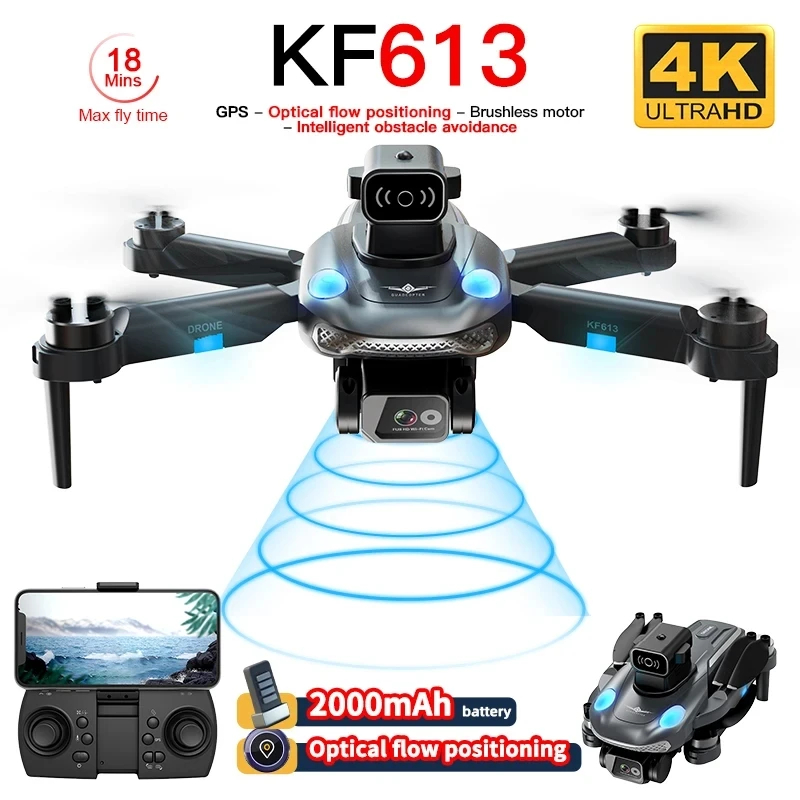 NM60372 GPS Drone 4K Professional HD Camera with 360 Deg Obstacle Avoidance FPV Quadcopter Brushless Motor 5G Wi-Fi RC Drones Toys