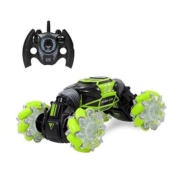 Picture of iBot NC33089-AM GoolRC Stunt Remote Control Car with 4WD Watch Gesture Sensor Control & LED Light Music