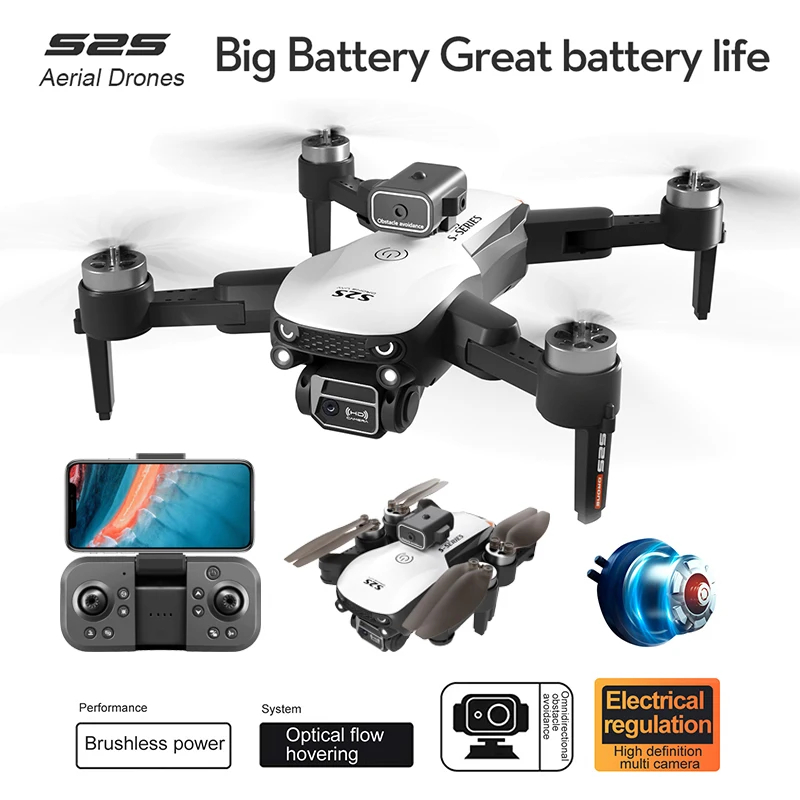 NM60691 Brushless Drone 6K Professional HD Dual Camera Obstacle Avoidance Aerial Photography Foldable Quadcopter RC Toys