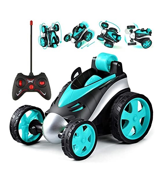 Picture of iBot NC32950-AM Andals 360 deg Degree Rolling Remote Control Car with Four Wheel Racing Vehicle, Blue