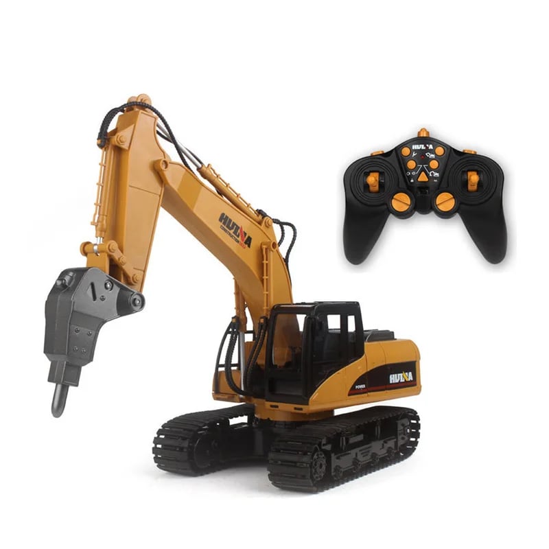 NM60955 560 RTR 2.4G 1 by 14 16CH RC Remote Control Broken Drill Excavator Car Battery Outdoor Toys for Boys Gift TH18048