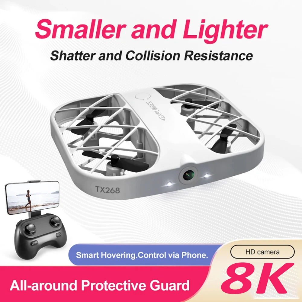 NM60966 Delivery JJRC H107 Mini Drone 8K Remote Control Drone Quadcopter Camera Real-Time Image Transmission Professional Toys