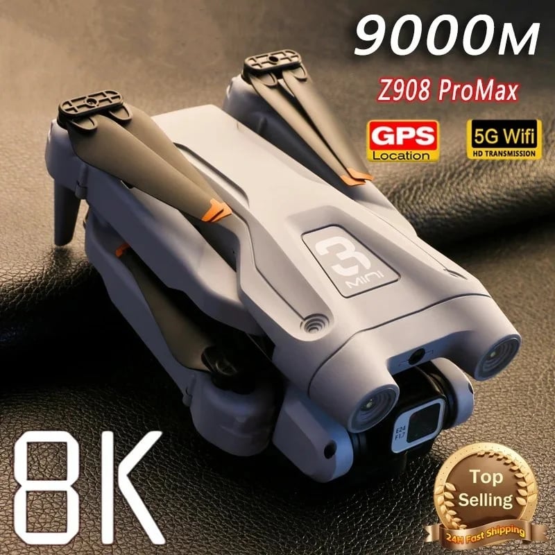 NM60992 Z908 Pro Max Drone 8k Professional Dual Camera GPS Wi-Fi FPV Brushless Motor Obstacle Avoidance Helicopter Quadcop