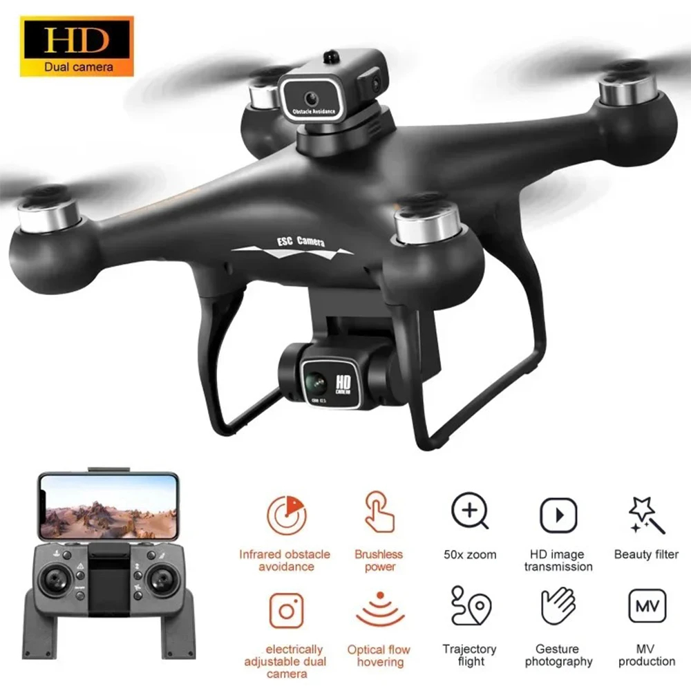 NM61096 S116 MAX Drone 8K Wi-Fi FPV Camera 360 deg Obstacle Avoidance Brushless Motor RC Quadcopter Mini Drone Toy