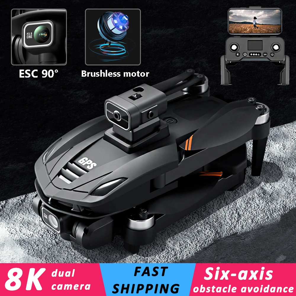 NM61165 GPS Drone One Click Return 8K HD Camera Professional Aerial Photography Laser Obstacle Avoidance RC FPV Drone with Camera