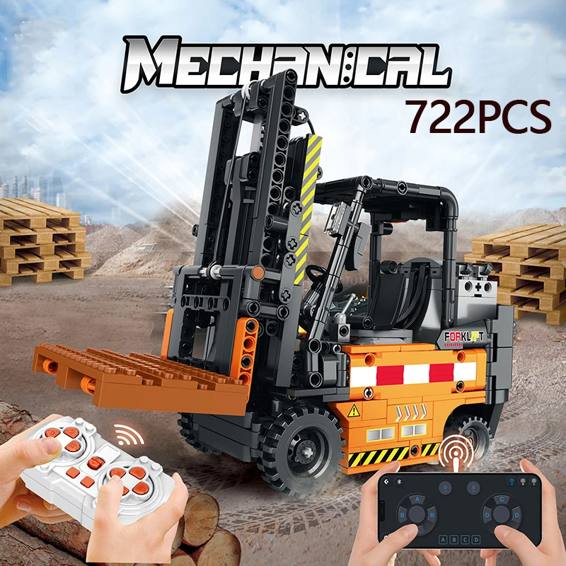 NM61139 Remote Control for klift MOC Model Building Blocks Engineering Vehicle RC Car Assembly Technology Electronic Bricks Toys