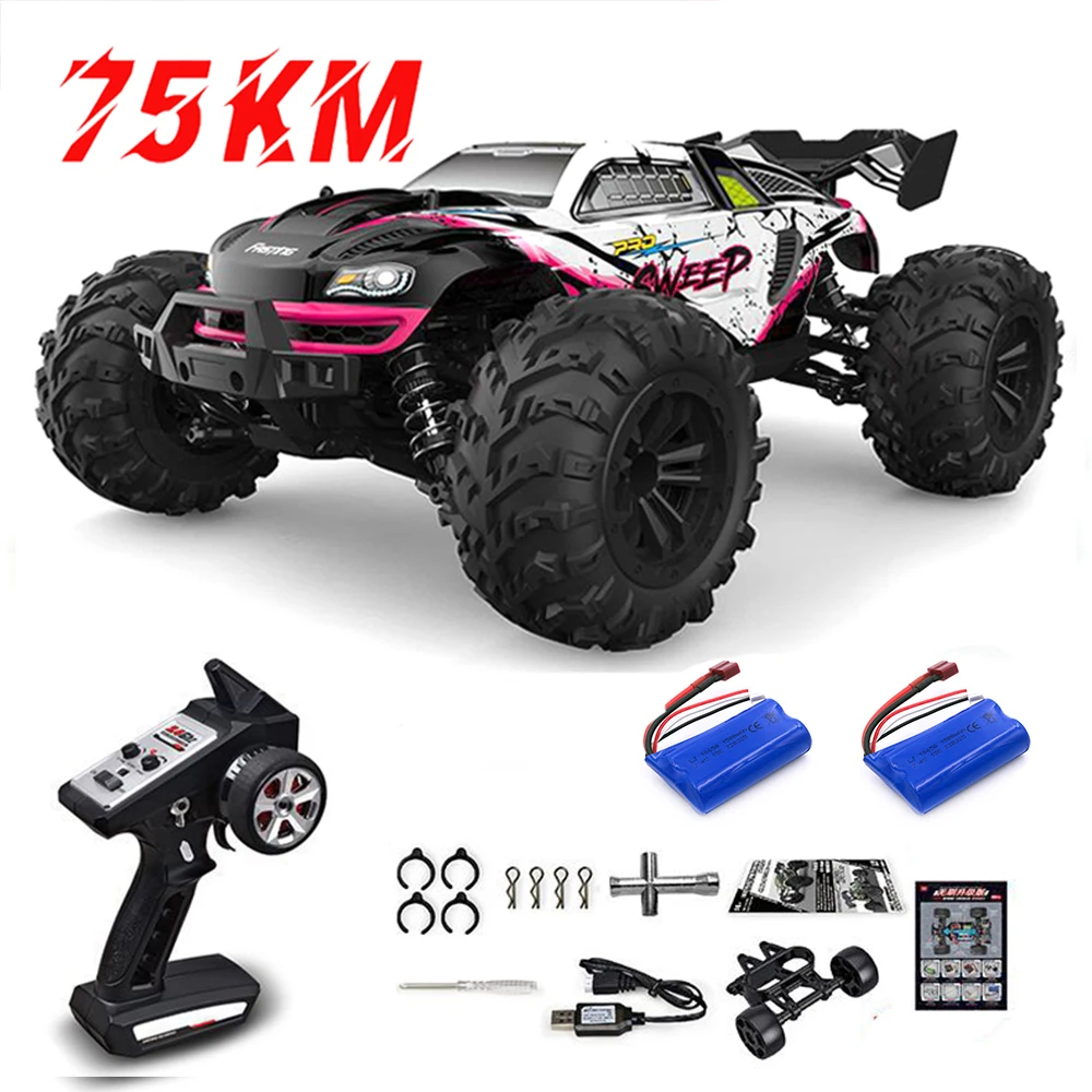 NM61240 75 KMPH or 50 KMPH 4WD RC Car with LED Remote Control Cars High Speed Drift Monster Truck Toys for Kids VS Wltoys