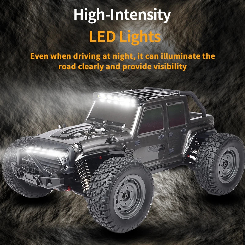 NM61410 4WD RC Car with LED 2.4G Remote Control Cars 70KM-H High Speed Drift Monster Truck Climbing Remote Control Toys