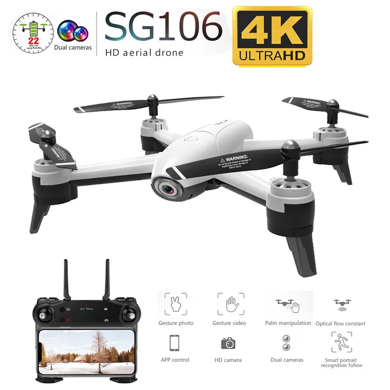 NM61472 Wi-Fi 4K Camera Optical Flow 1080P HD Dual Camera Aerial Video RC Quadcopter Aircraft Quadrocopter Toy