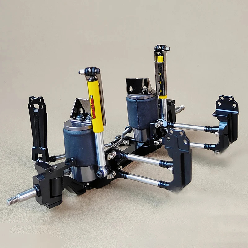 NM61736 Front Axle Shock Absorber Air Bag Air Suspension System for 1 by 14 Tamiya RC Truck Scania 770S Man Actros 3363 Volvo Car