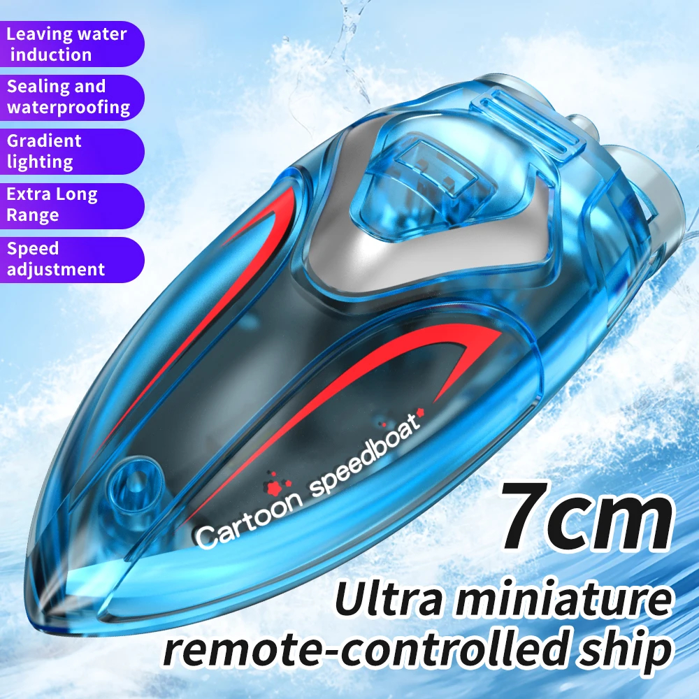 NM58849 B2 RC Ship Waterproof High Speed Racing Boat Rechargeable Model Electric Radio Remote Control Speedboat Toys for Boys Gift