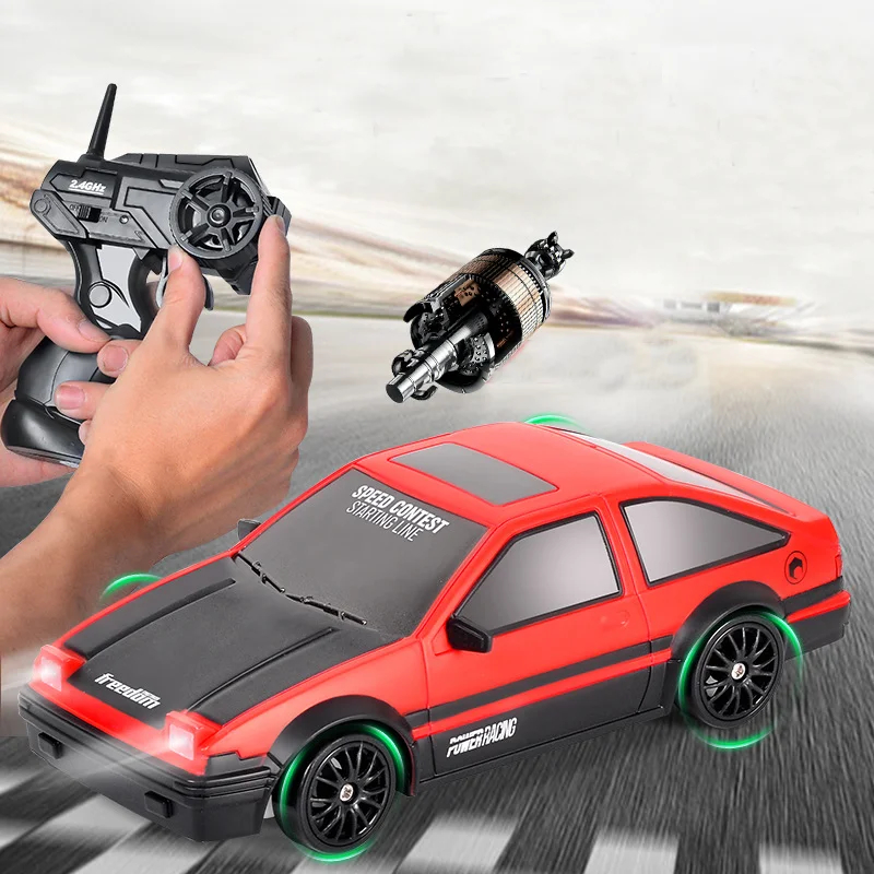 NM58980 Drift RC Car 4WD RC Drift Car Toy Remote Control for GTR Model AE86 Vehicle Car RC Racing Car Toy Children Christmas Gifts