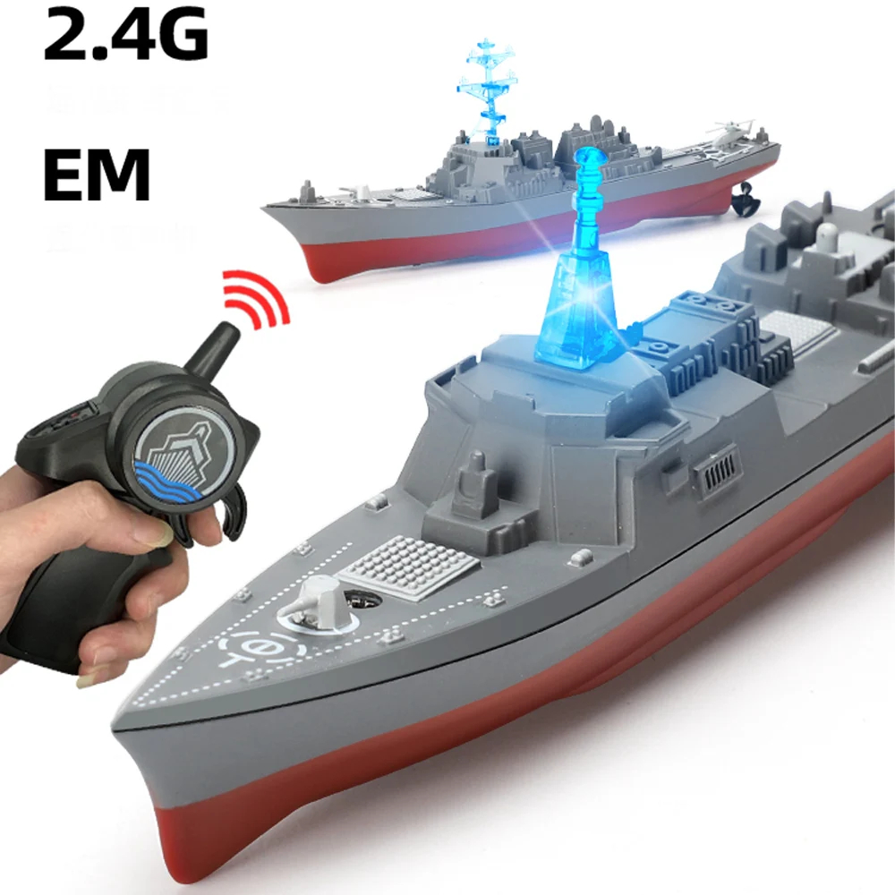 NM59043 RC Boat 2.4G Simulation Military Aircraft Carrier Collection Model Remote Control Ship Warship Battleship Toy for Boys Gift