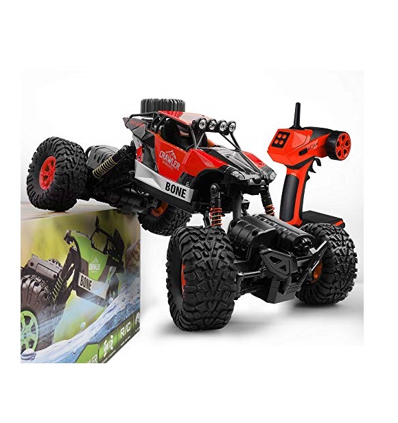 NC33106-AM Gizmovine 4WD Rock Crawler Large Boys Remote Control Car & Trucks Toys with 2.4 Ghz Transformer Toy Electronic Monster Truck, Red -  IBOT