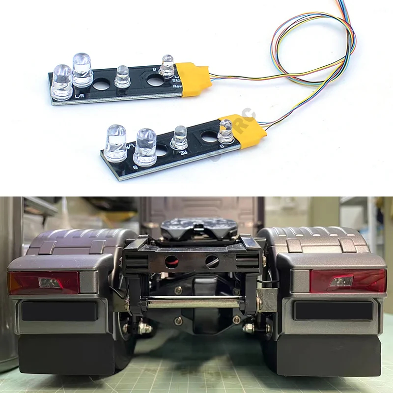 NM58252 1-14th Scale LED Taillight Upgrade Light Board for Tamiya RC Dump Truck SCANIA 770S 56368 Car Accessories - 2 Piece