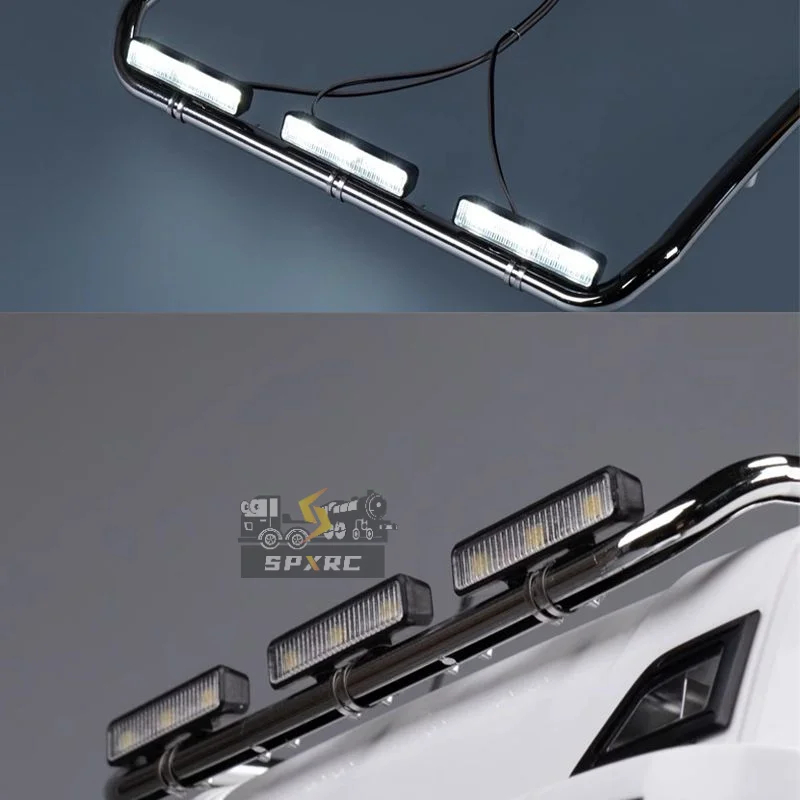 NM58370 1 by 14 Tamiya RC Dump Truck LED 3V Lights Rectangular Spotlight Lamp for SCANIA 770S R620 VOLVO BENZ Arocs MAN TGX LESU