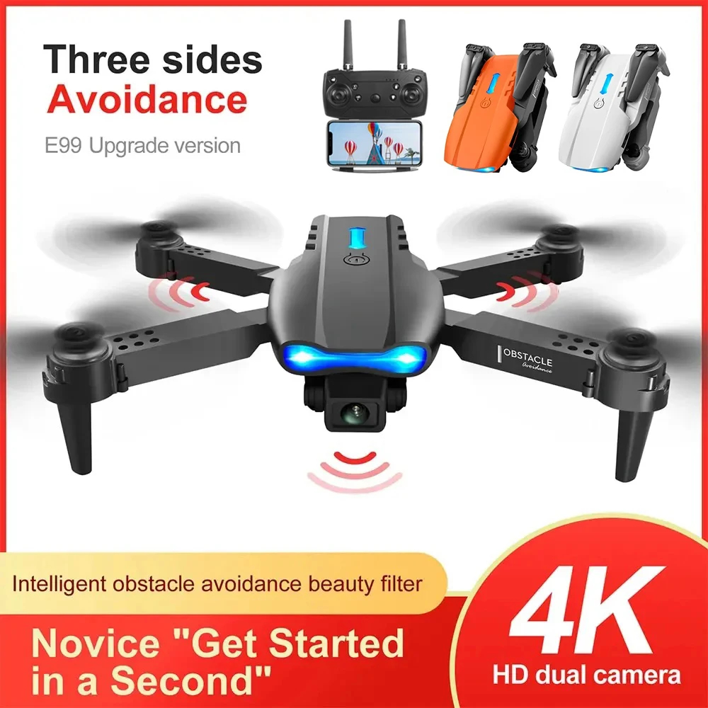 NM58406 Pro Drone with Dual Camera Professional 4K Drone Wi-Fi Optical Flow Drone FPV Obstacle Avoidance Aerial Photography Quadcopter