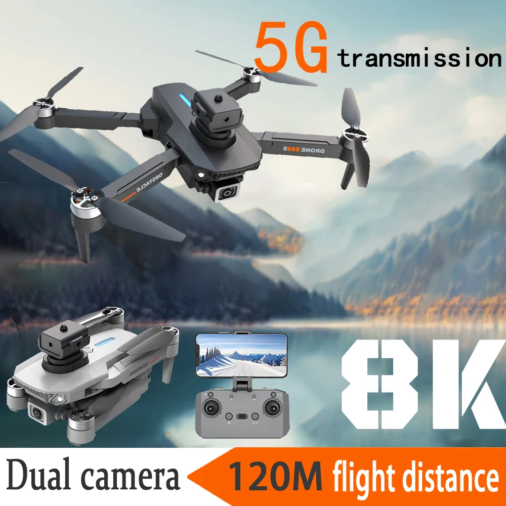 NM58419 Pro 8K Obstacle Avoidance Optical Flow Remote Control Drone Mini Drone with Camera Dual Camera Brushless Motor Drone