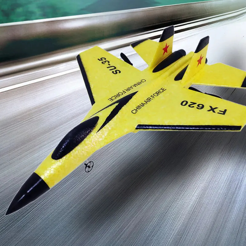 NM58481 SU35 Remote Control Aircraft 2-Channel Fighter Foam Aircraft Fixed Wing Assembly Free LED RC Airplane