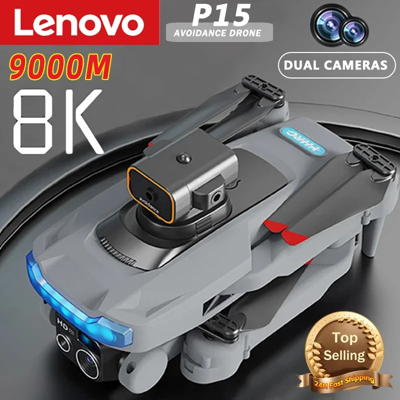NM60281 8K Obstacle Avoidance Optical Flow Positioning Brushless Upgraded GPS Dual Camera Original P15 Drone Professional Toy