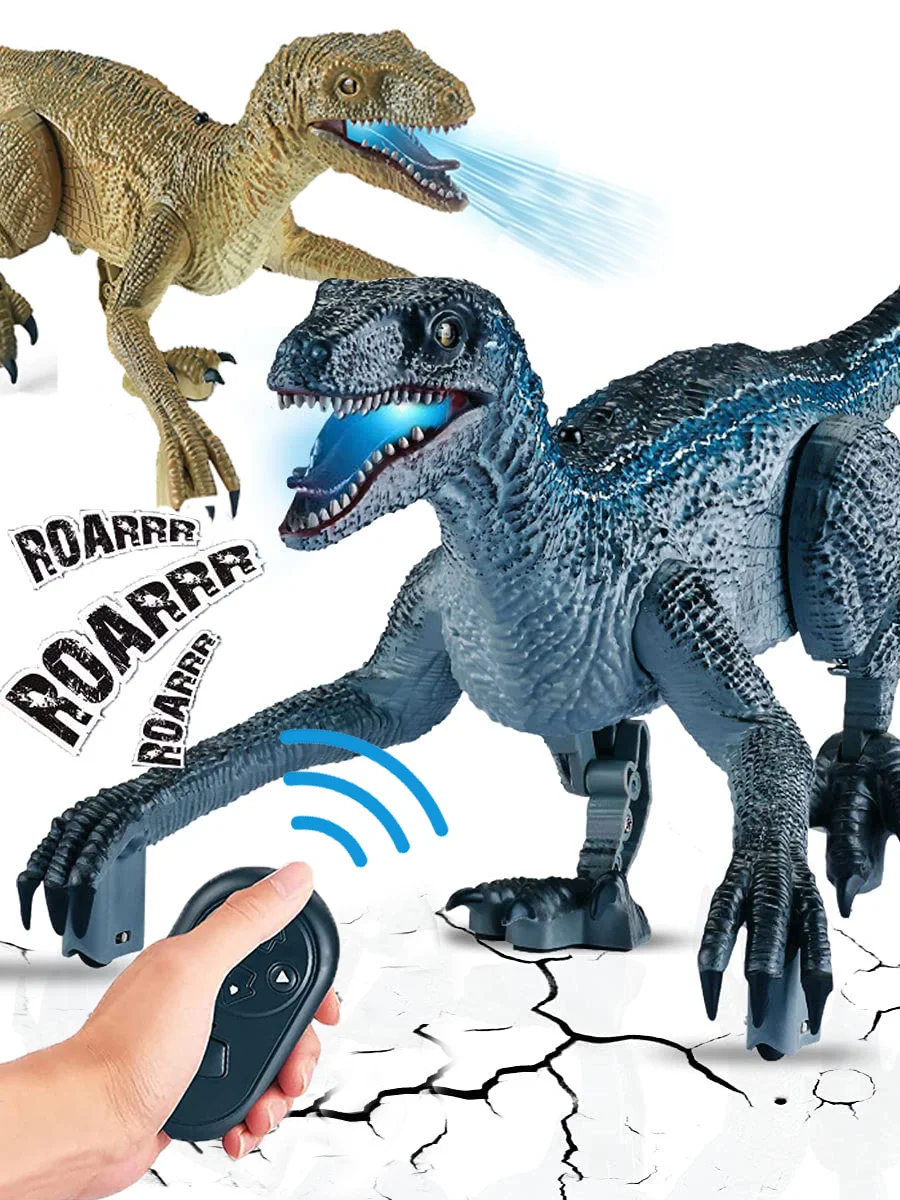 NM58330 Roaring Dinosaur Remote Control Electronic Robots Toy - Toys Dinosaurs with Light & Sound - Ideal Gifts