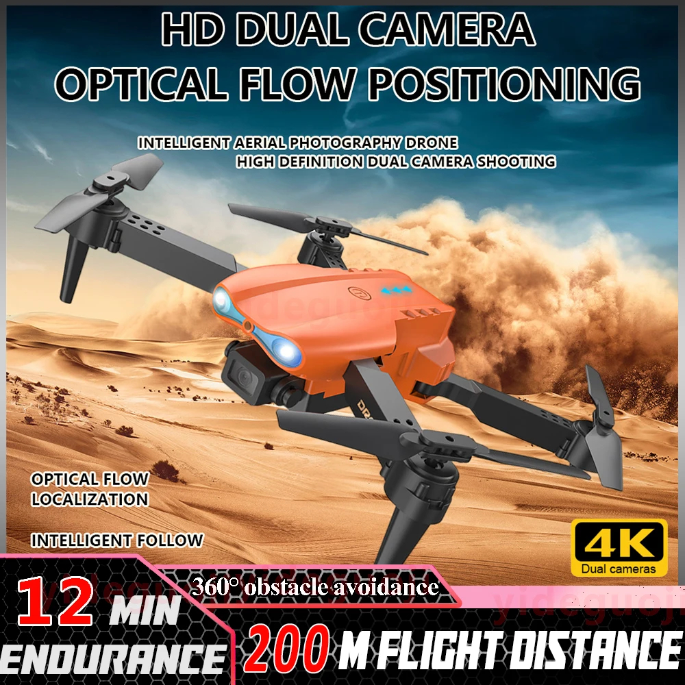 NM58433 Aerial 4K Dual Camera Drone Aerial Photography Four Axis Drone with Camera Obstacle Avoidance Optical Flow RC Aircraft Toy