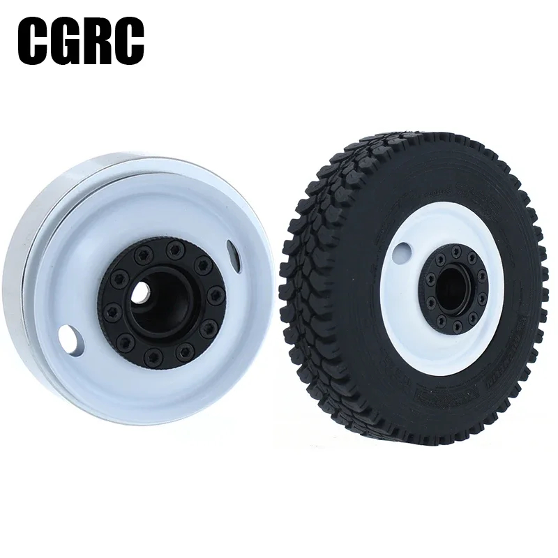NM58501 Metal Front Wheel Rim Hub for 1-14 Tamiya Scania Actros Man Trailer Tractor Truck RC Car Parts - Silver