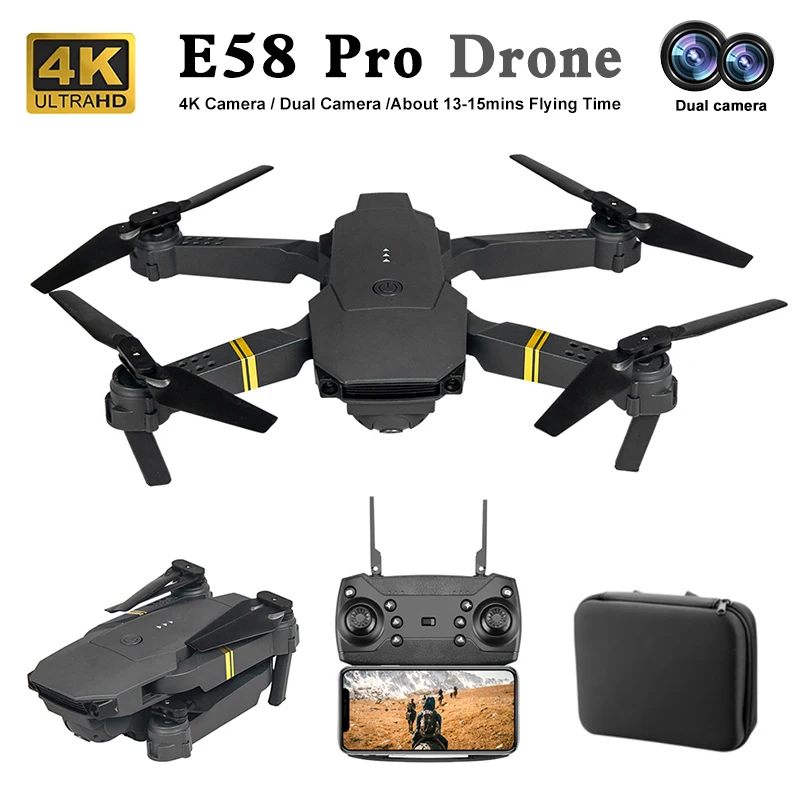 NM58543 E88-E58 Professional Aerial Photography Dual Camera 4K HD Drone Wide Angle Obstacle Avoidance RC Quadcopter Toy