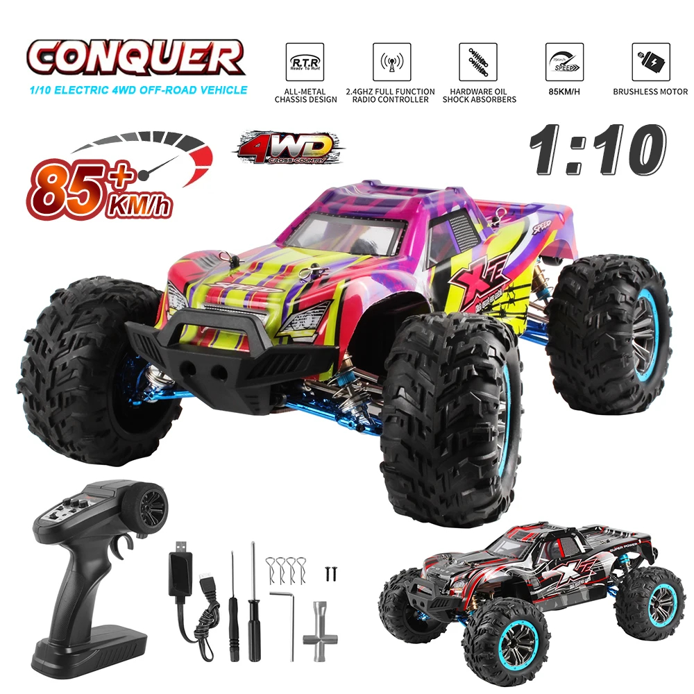 Picture of UNO1RC NM62478 F22A 1-10 80 KMPH 4WD 2.4G All Metal Undercarriage Brushless Motor Remote Control High Speed Drift Monster Truck Toy