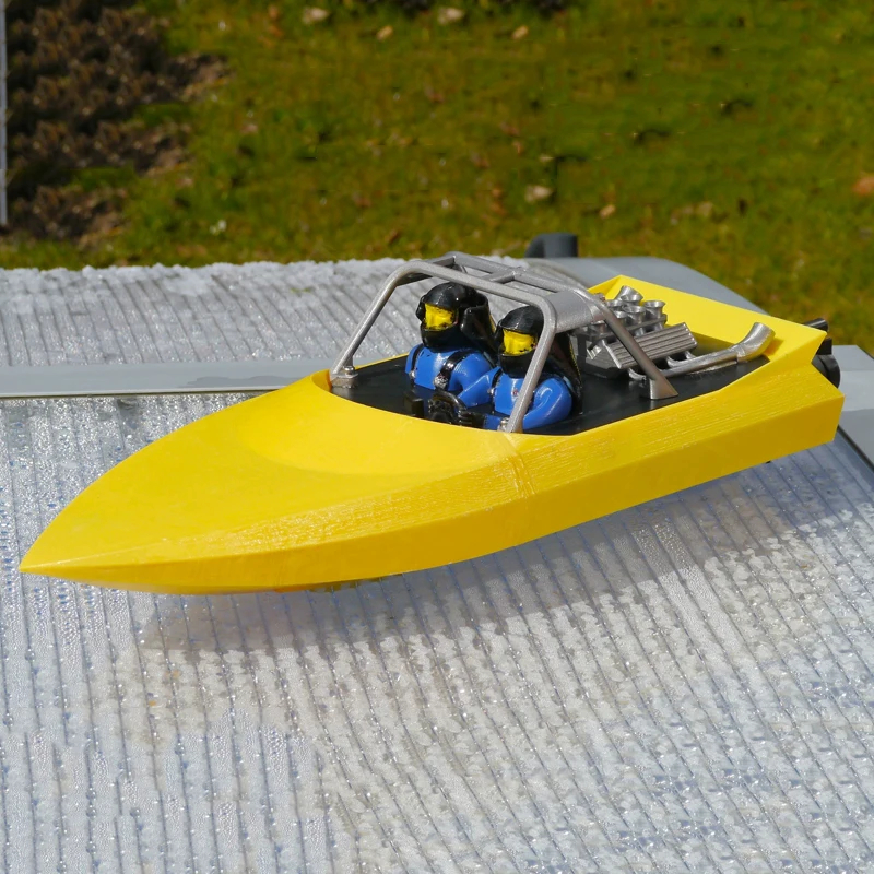 Picture of UNO1RC NM62587 RC Boat 2.4G Speedboat DIY 3D Printing Hull Brushless Remote Control Jet Boat Model Boat Toy is A Must for Summer Play