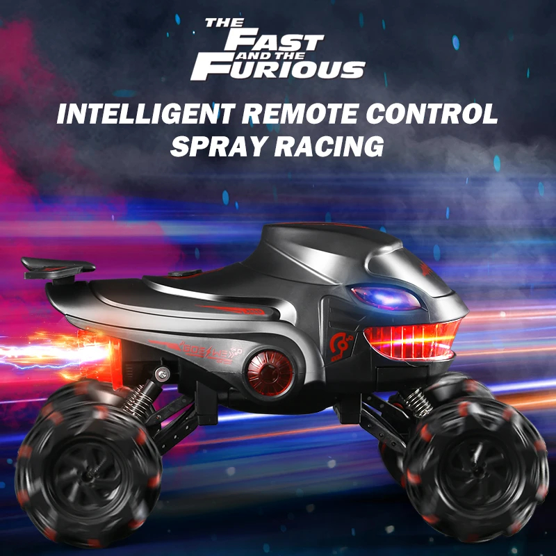 NM59269 RC Stunt Car Gesture Induction Deformation Watch Control RC Water Spray Automatic Presentation Racing Car Boys Girls Gifts