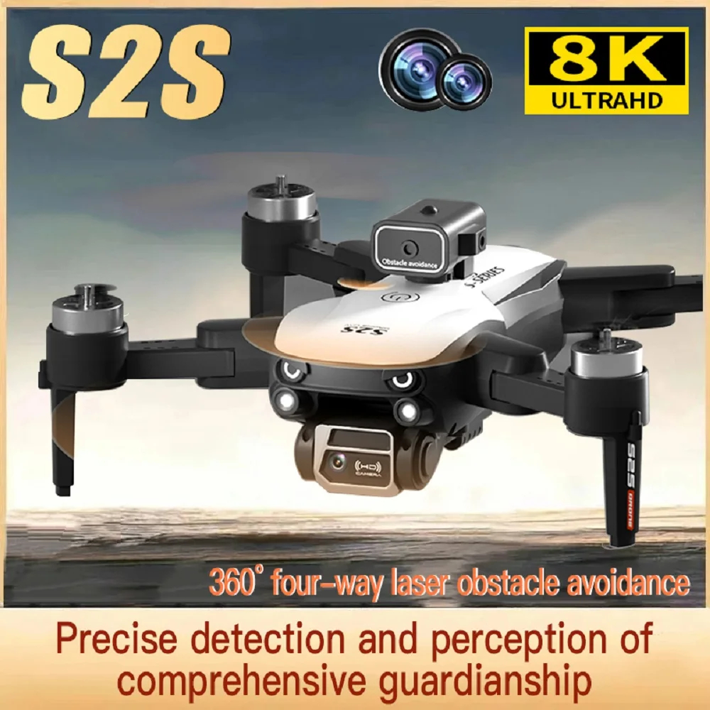 NM60867 Drone S2S 4K HD Camera 8K Long Distance Mini Drone 5G GPS Intelligent Four-Way Obstacle Brushless Avoidance RC Toy