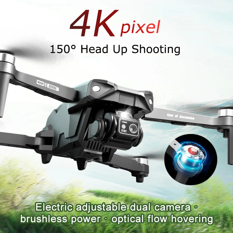 NM61064 New Drone D1 Brushless Motor 4K Professional 8K Dual Camera Wi-Fi FPV UAV Intelligent Obstacle Avoidance RC Quadcopter -  UNO1RC
