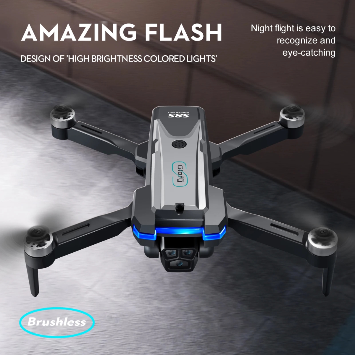 NM61153 S8S Drone 6K Pro Aerial Photography 3 Camera Omnidirectional Obstacle UVA Avoidance RC Quadrotor Optical Flow Drone Toy Gift