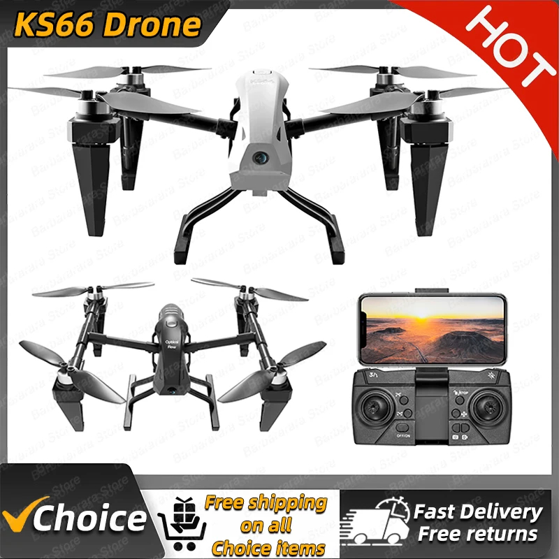 NM61180 KS66 Drone 4K Professional 8K HD Dual Camera Brushless Motor Wide Angle Optical Flow Localization RC Quadcopter Sell Apron