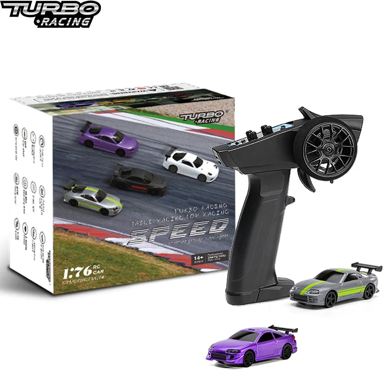 NM61211 Racing 1-76 Scale RC Sport Car C72 C73 Table Game Racing Remote Control Mini Model Full Proportional RTR Kit Toy