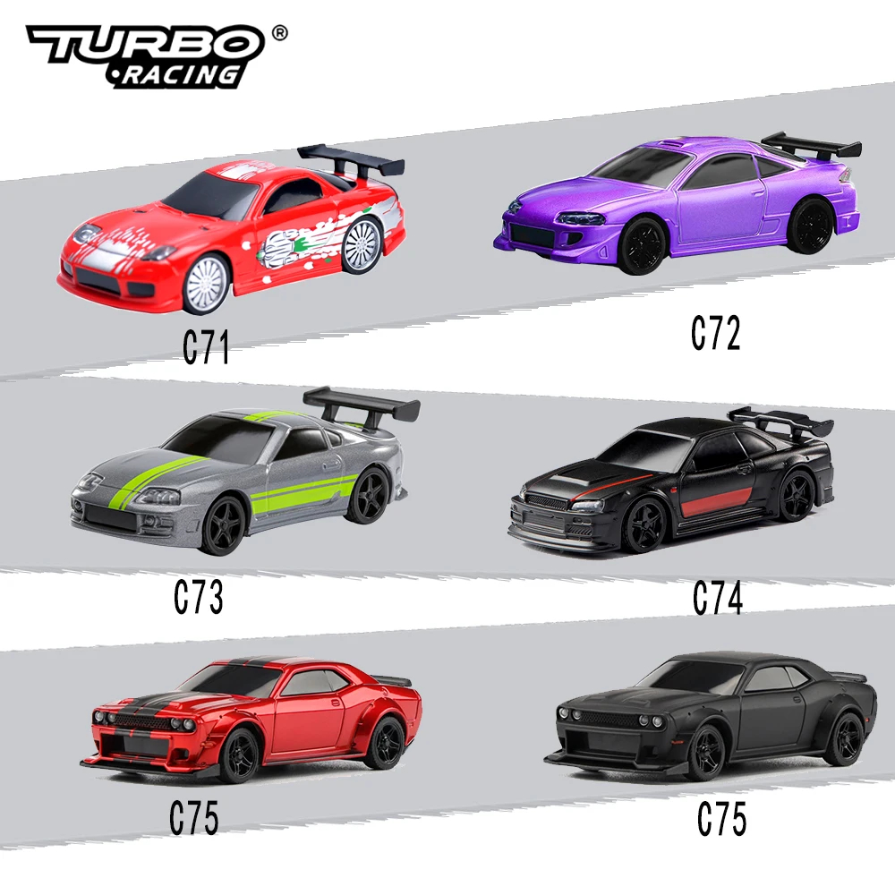 NM61222 Racing 1-76 C71 C72 C73 C74 C75 RTR Flat Running Toys on Road RC Car Proportional Remote Control Toys for Adults - Red & Black